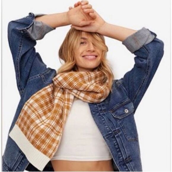 NWOT TIMBERLAND Wheat Plaid Scarf  - Unisex  ***Item: 0575 - Picture 1 of 6